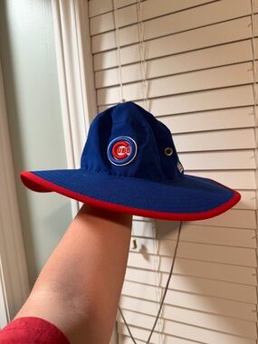 New Era Chicago Cubs Blue with Red Brim Boonie Hat